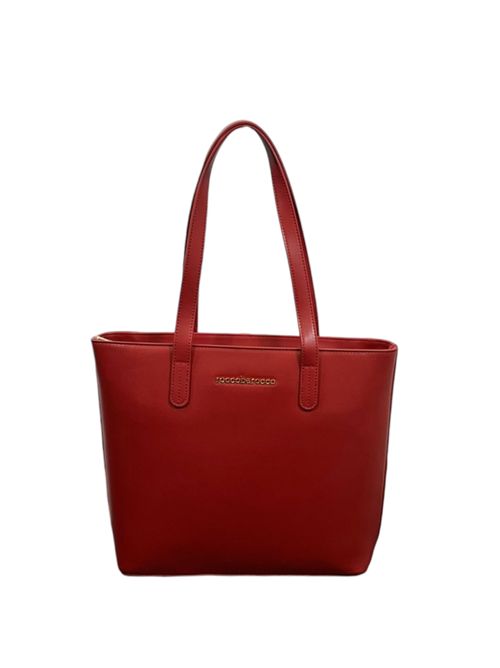 BORSA SHOPPING A DUE MANICI A SPALLA BORDEAUX IN ECOPELLE ROCCO BAROCCO ROCCO BAROCCO | RBR910B4109ROSSO